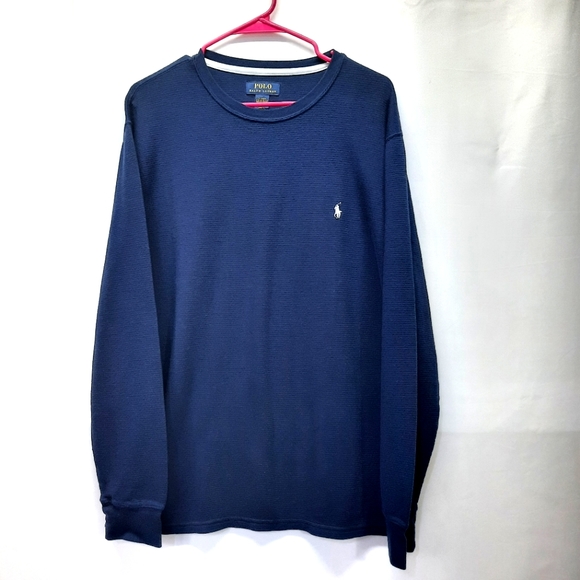 Polo Ralph Lauren Other - Polo Ralph Lauren Thermal Men's Long Sleeve Shirt Navy Blue Crew Neck Size XL